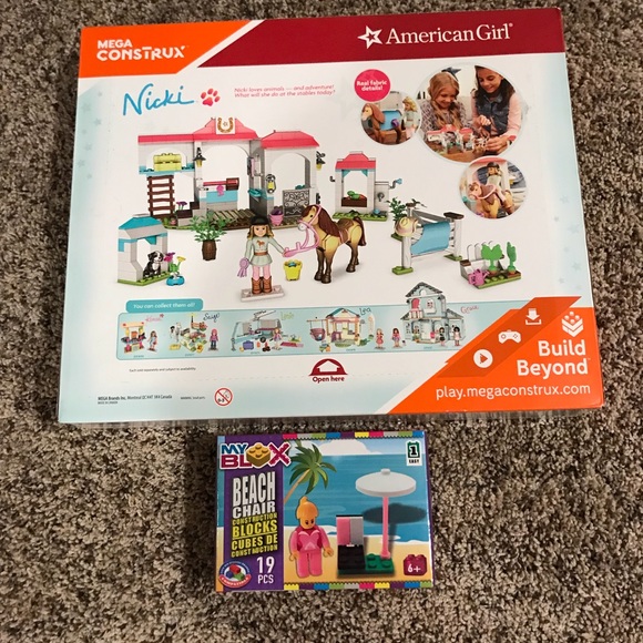 mega bloks american girl nicki's horse stables